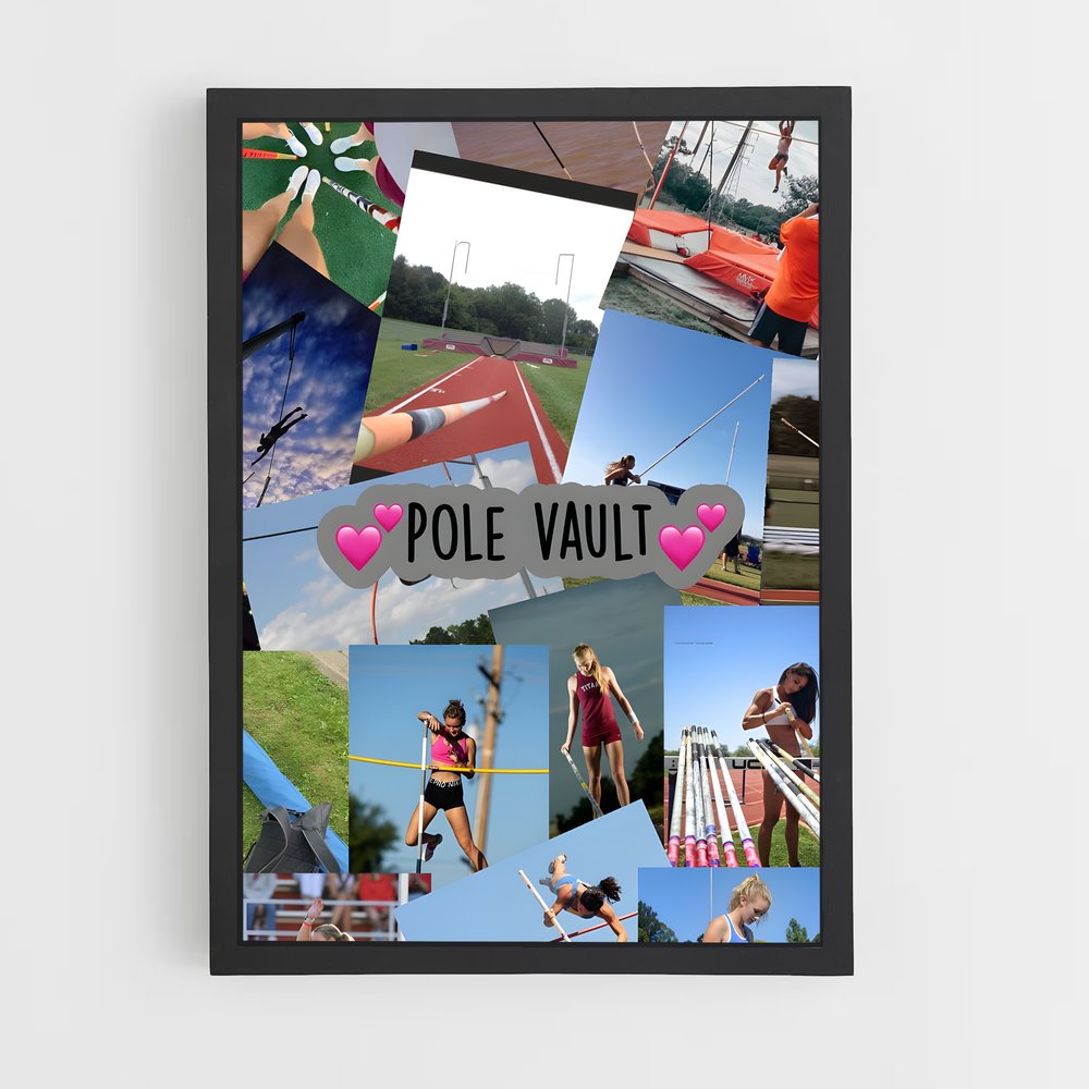 Poster Pole vault – affiche Athlétisme (vue 2)